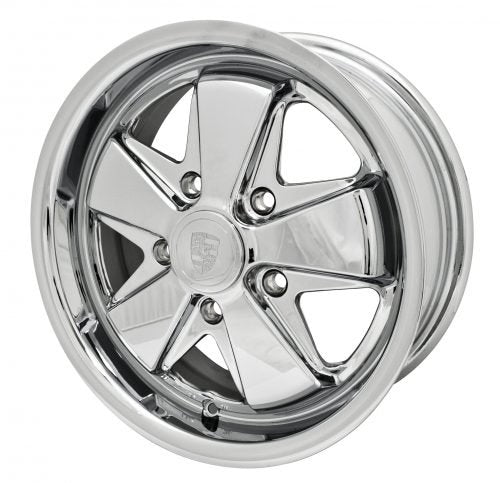 911 Alloy Chrome 15x6, 5x130 Bolt Pattern, 4 7/8" BS