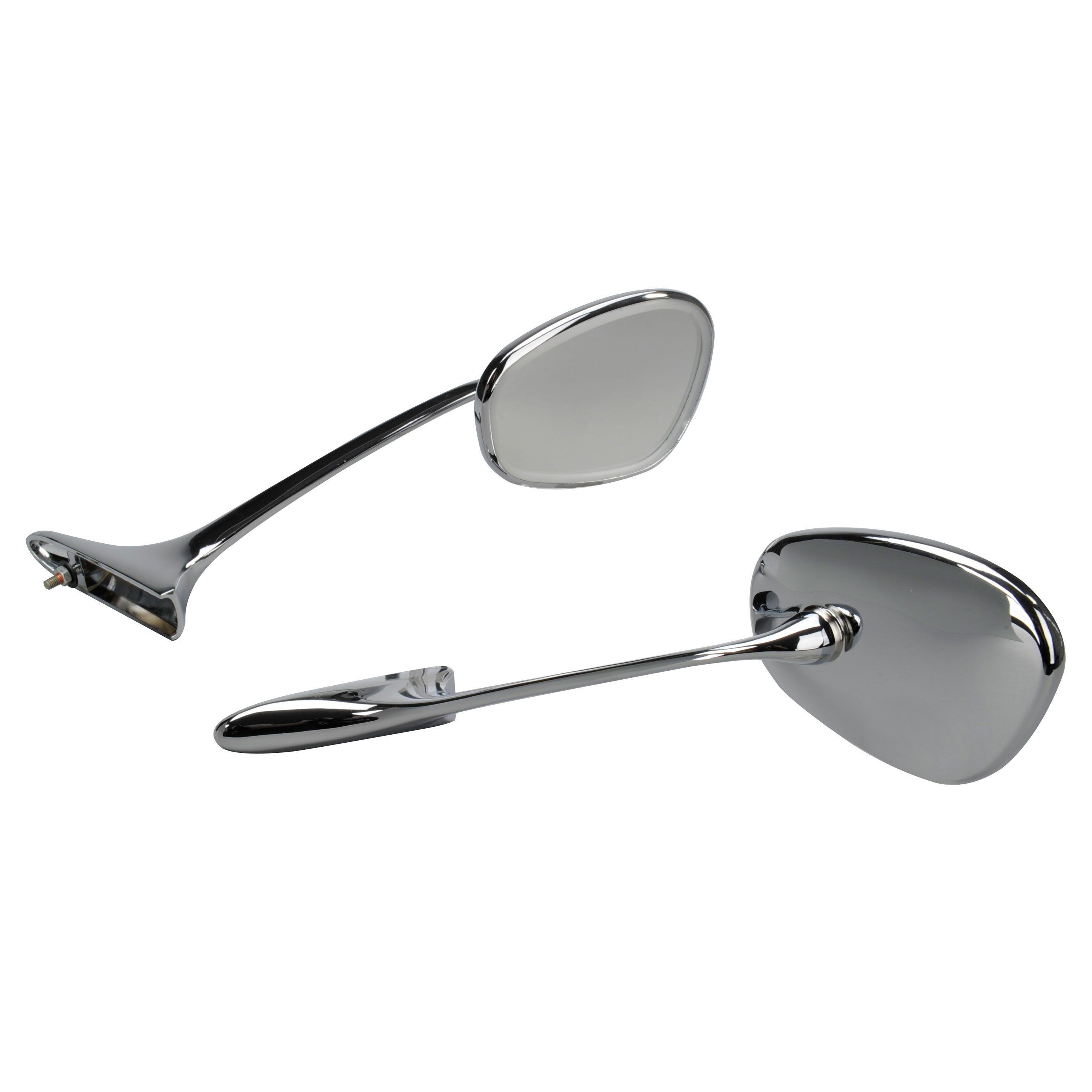 Chrome Albert Style Swan Neck Mirror Bug 1950-66 (Pair)
