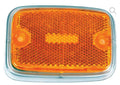 Yellow Silver Trim Side Marker Lens Bus 1970-74 (Pair)