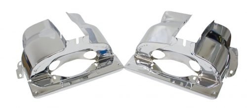 Chrome Dual Port Cylinder Shrouds (Pair)