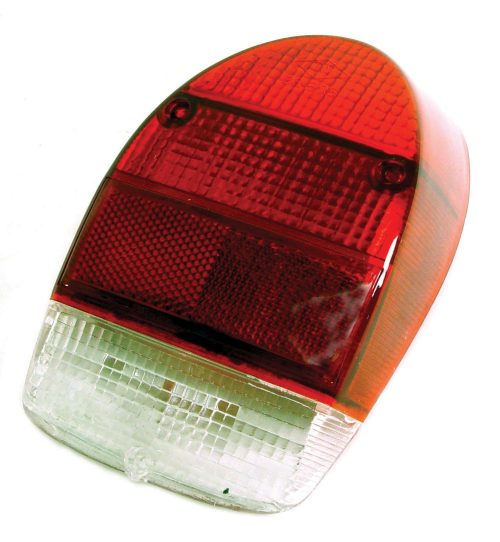 Tail Light Lens Red/White Bug 1971-72 (Right)