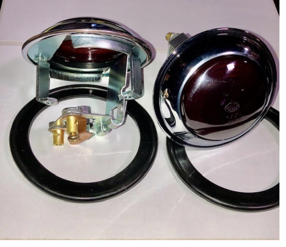 Hella Dark Red Tail Light Assembly Bus 1955 –57 (Pair)