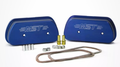 Vented Anodized Blue Billet Valve Cover Set