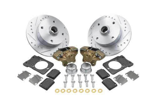 Ball Joint Kit Bolt On Front Disc Brake Kit 4x130 Directional Drilled and Slotted Rotors