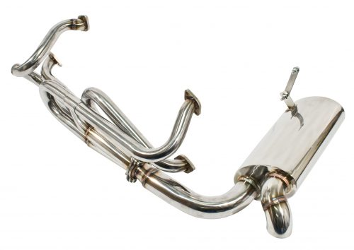 Stainless Steel Side Flow Merged Exhaust System With Muffler Bus 1968-71