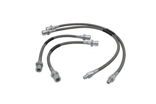 4-Piece Braided Stainless Brake Line Kit Bug 1958-64