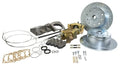 Rear Disc Brake Kit, Swing Axle Bug 1958-67, Double-Drilled Pattern, 5x130 with 14x1.5mm Threads 5x4.75" with 12mm Threads, Drilled and Slotted Braking Surface