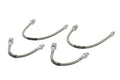 4-Piece Braided Stainless Brake Line Kit Bus 1969-On