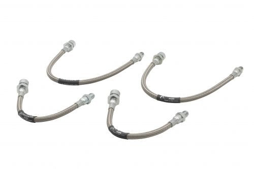 4-Piece Braided Stainless Brake Line Kit Bus 1969-On