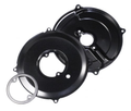 Black Alternator/Generator Backing Plate 3-Piece Tin Kit