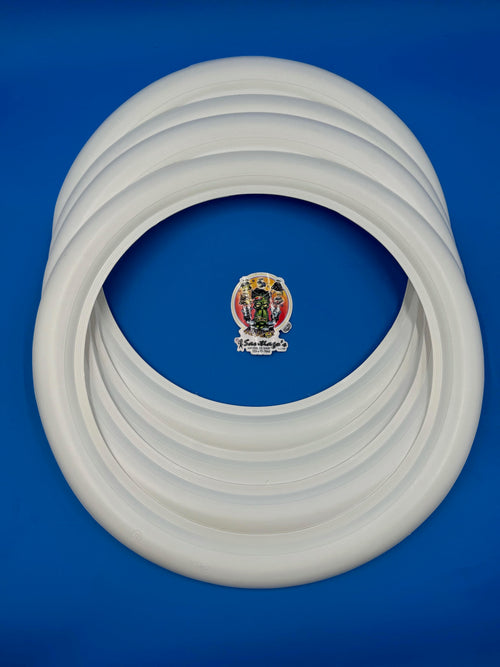 15" White Walls - 2inch (Set of 4)