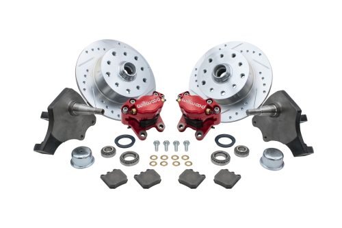 Front Disc Brake Kit Ball Joint Suspension (2 ½” Drop) Double Drilled Discs