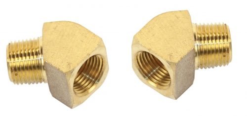 45 Degree 3/8" Male x 3/8" Female (2 pack)