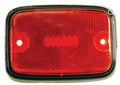 Red Black Trim Side Marker Lens Bus 1975-79 (Pair)