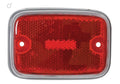 Red Silver Trim Side Marker Lens Bus 1970-74 (Pair)