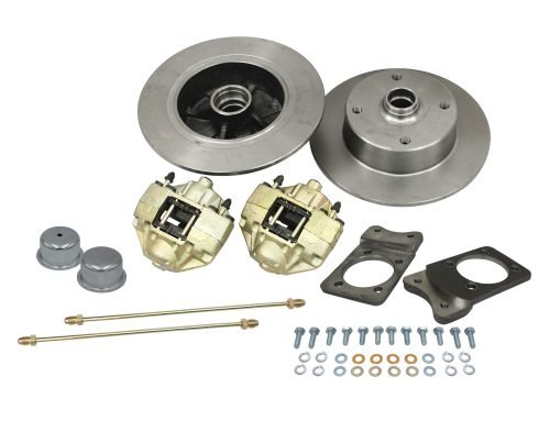 Bolt-On Front Disc Brake Kit Super Beetle 4-Lug 4x130mm