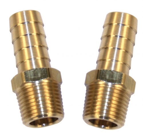 3/8" Male with 3/8" Hose Barb (2 pack)