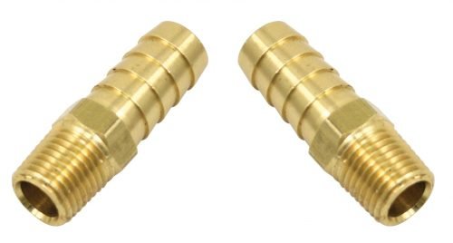1/4" Male NPT with 2" Hose Barb (2 pack)