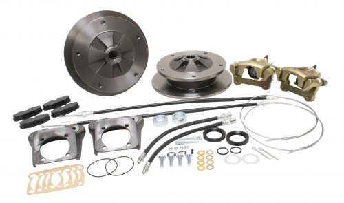 Deluxe Zero Off-set Wide-5x205 Rear Disc Brake Kit with E-Brake, I.R.S. Bug 1973 & Later