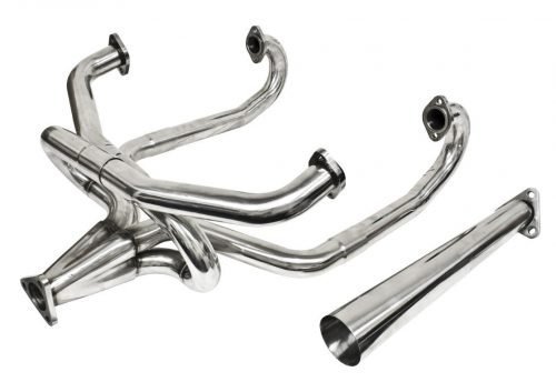 Stainless Steel Merged 4 into 1 Competition Exhaust System w/ Horizontal Swivel Stinger
