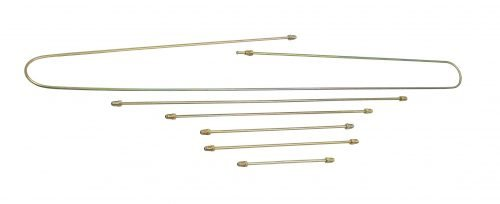 Steel Brake Line Kit Bug 1967-68 (6 Pieces)
