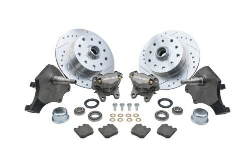 Front Disc Brake Kit Ball Joint Suspension (2 ½” Drop) Double Drilled Discs