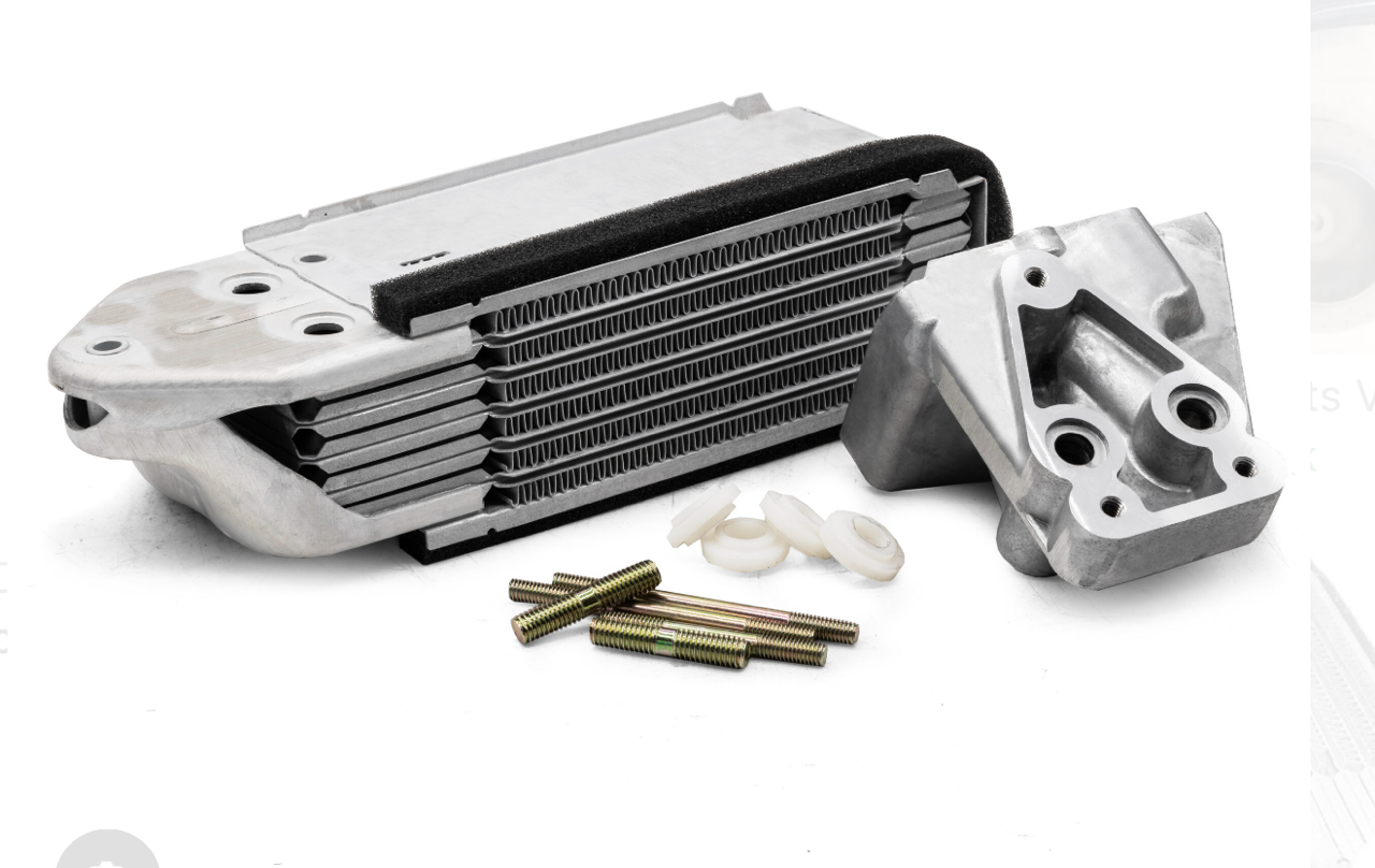 Aluminum 5 Plate Oil Cooler For 1300-1600cc With Doghouse Shroud