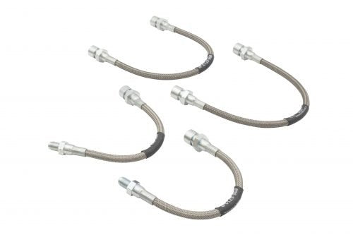 4-Piece Braided Stainless Brake Line Kit S/B 74-On