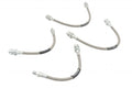 4-Piece Braided Stainless Brake Line Kit Super Beetle 1971-73