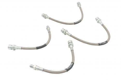 4-Piece Braided Stainless Brake Line Kit Super Beetle 1971-73