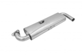 Single Quiet Pack Muffler For Street Headers