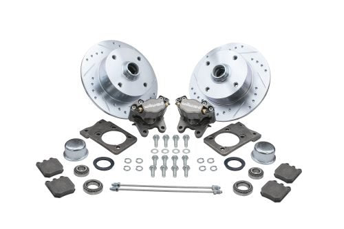 Silver Bolt-On Front Disc Brake Kit Super Beetle 1971-79