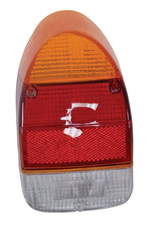Tail Light Lens Amber/Red/White Bug 1971-72 (Right)