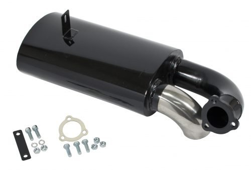 Black With Stainless Steel Tip Side Flow Muffler