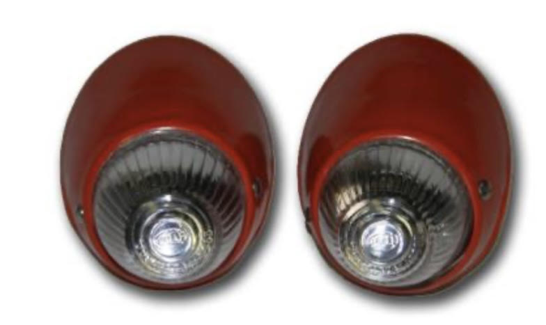 Turn Signal Clear Bullet Bus 1950-61 (Pair)