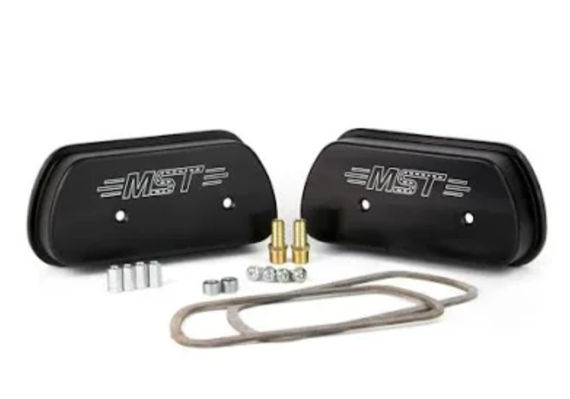 Vented Anodized Black Billet Valve Cover Set