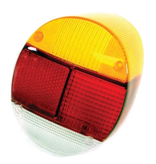 Tail Light Lens Amber/Red/White Bug 1973-79 (Left)