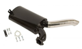 Black With Stainless Steel Tip Side Flow Muffler