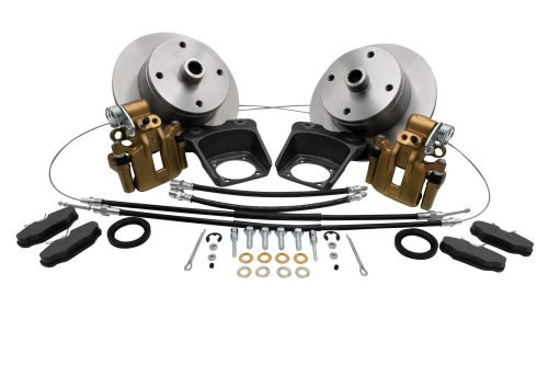 Rear Disc Brake Kit, I.R.S. Bug 1973-79, 4x130 with14x1.5mm Threads, Deluxe Kit